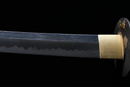 Katana Antigua Japonesa de Tachibana Munehiro con Koshirae Dorado