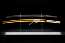 Katana Antigua Japonesa de Tachibana Munehiro con Koshirae Dorado