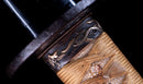Katana Antigua Japonesa de Kaifu con Doble Hozon y Tsuba Gunbai Myōchin