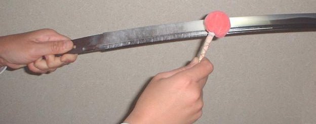 how to clean a katana sword